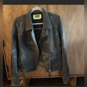 Anthropologie Camoflage Moto Jacket